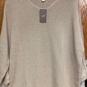 J Jill Flax Textured Dolman Sweater